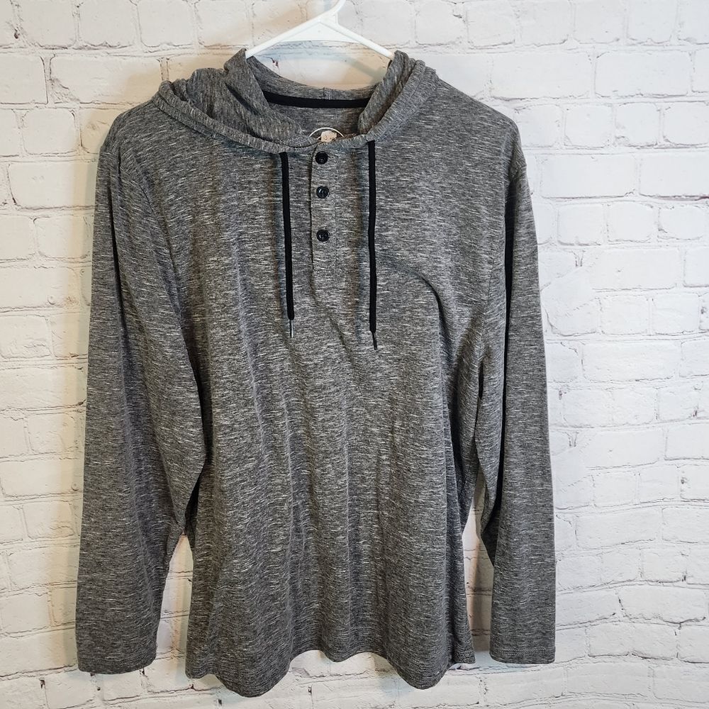 Men's Field & Forest button-up hoodie sweater, size Medium
